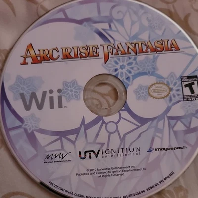 Arc Rise Fantasia - Nintendo Wii  Disc Only  - Image 1 of 2