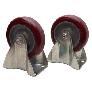 Lot of 2 Colson 2.04208.95 Top Plate Rigid Caster, ø4in Wheel, 350lbs Load - Picture 1 of 8
