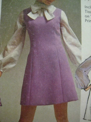 Vintage 60s Simplicity 8614 PRINCESS JUMPER Sewing Pattern Teen 15/16 Bust 35 - Image 1 of 4