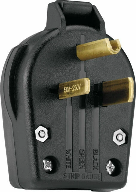 Cooper Wiring Devices S42-SP-L Power Plug 30/50-Amp 250-Volt Black *