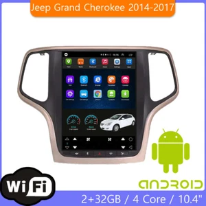 10.4" Tesla Style Car Gps Navigation Radio For Jeep Grand Cherokee 2014-2017 - Picture 1 of 4