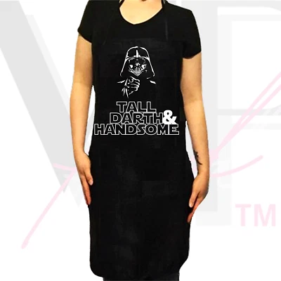 Star Wars Apron Adjustable BBQ Grill Anniversary Gift Idea TALL DARTH HANDSOME - Image 1 of 4