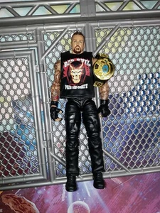 WWE Mattel Elite 55 Undertaker Attitude Era Biker W/Belt Shirt Figure Flashback  - Picture 1 of 6