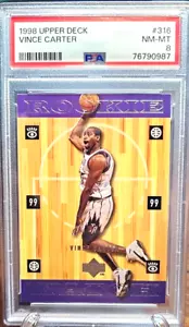 Vince Carter HOF Toronto Raptors 1998 Upper Deck RC #316 PSA NM-MT 8 - Picture 1 of 3