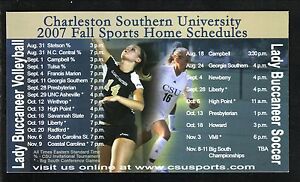 Charleston Southern Buccaneers--2007 Soccer/Volleyball Magnet Schedule
