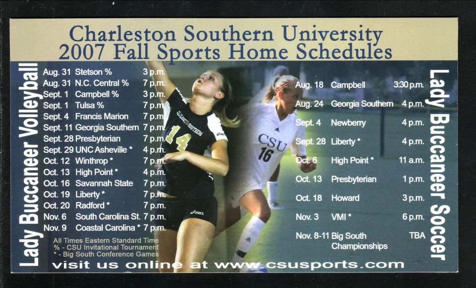 2007年查尔斯顿南方海盗队足球排球磁铁时间表大南方 — 第 1/1 张图片