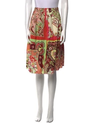 Falda floral de algodón crujiente acampanada ETRO (44) Foto 1 de 4