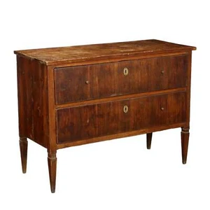 Antike Directoire Kommode Walnuss Italien des XIX Jhs - Bild 1 von 11