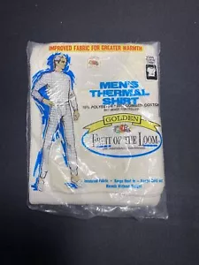 Vtg Golden Fruit Of The Loom Men Thermal Long Sleeve Shirt Medium-NEW IN PACKAGE - Picture 1 of 2