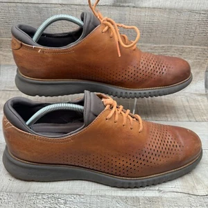Cole Haan 2.ZeroGrand Oxford Sneaker Herren 11 Braun Gefüttert Laser Budapester C25351 - Bild 1 von 9