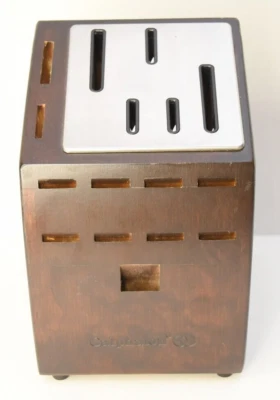 Calphalon SharpIN 16 Slot SELF SHARPENING Knife Block Dark Wood BLOCK ONLY - Image 1 of 4