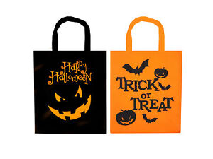 2 Large Halloween Treat or Treat Bags -  Toy Loot/Party Bag Fillers Kids Food