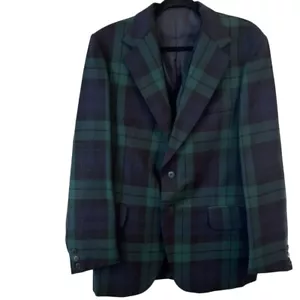 Cappotto sportivo S Schneiders & Son Guards con gilet nero e verde lana a quadri vintage - Foto 1 di 13