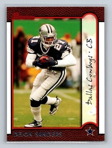 1999 Bowman Deion Sanders Dallas Cowboys Card #148 - HOF - Picture 1 of 2