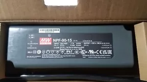 MEAN WELL NPF-90-15 AC/DC LED DRIVER 15V 90W VOLTAGE & CONSTANT CURRENT OUTPUT - Picture 1 of 1