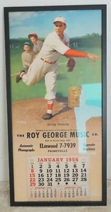VINTAGE 1956 BROWN & BIGELOW/HALL OF FAME   17" x 34"   "DIZZY DEAN" CALENDAR - Picture 1 of 3