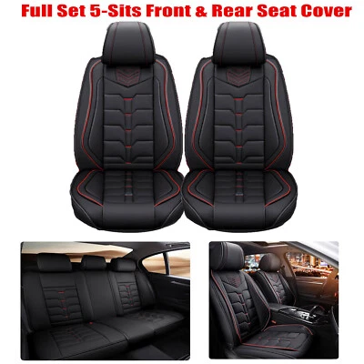 For 2016-2024 Subaru Crosstrek Car 5-Seat Covers Waterproof PU Leather Cushion - Image 1 of 4