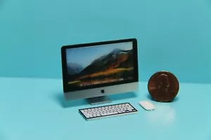 Dollhouse Miniature Desk Computer Monitor Keyboard Mouse 3 Piece Set G7521 - Picture 1 of 1