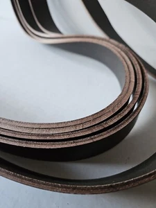 7× BROWN Hide VEG Leather STRAPS 3.6-4.0mm Thick 1.1/2" - 38mm Wide JOB LOT UK - Picture 1 of 7