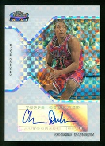 2004-05 Finest X-Fractors #183 Chris Duhon Auto /129 - NM-MT