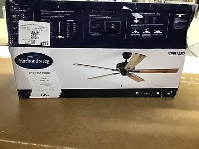 *open box-missing down rod/screws Harbor Breeze Cypress Point 60" Ceiling Fan - Image 1 of 2