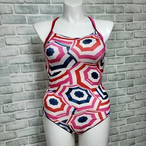 Lands' End Damen 10 chlorbeständige U-Ausschnitt X-Back 1 Stück Badeanzug - Bild 1 von 12