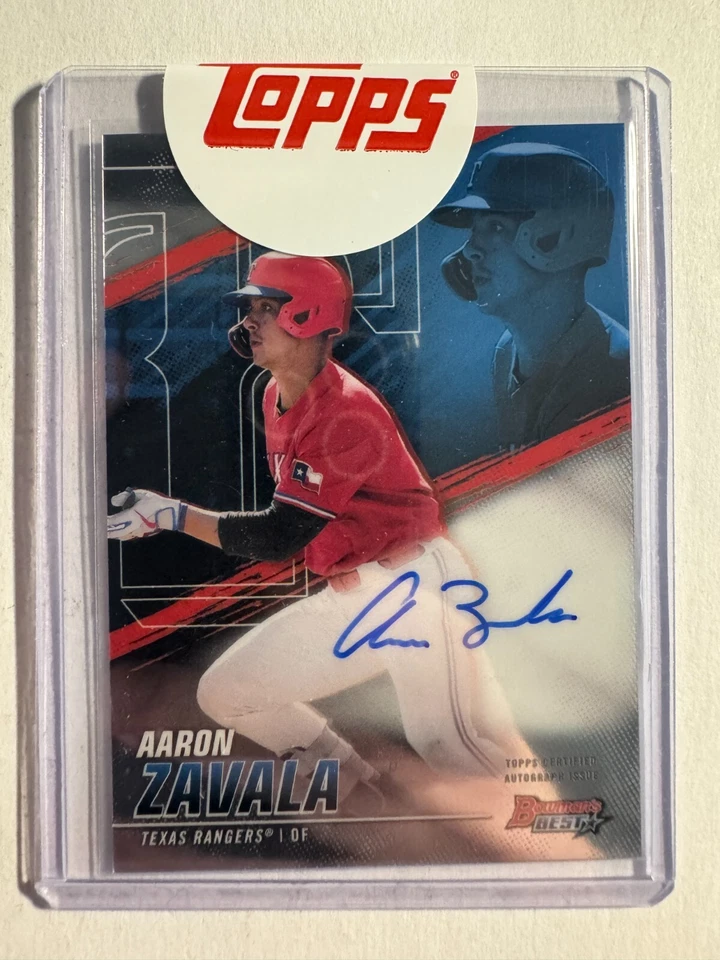 K219,801 - 2021 Bowman's Best Best of '21 Autographs #B21AZ Aaron Zavala Auto - Image 1 of 1