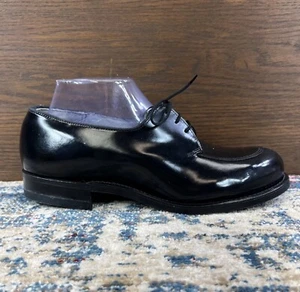 Vintage Craddock Frottee Militär Oxford Damengröße 8D schwarz Leder geteilte Zehe neu neu aus altem Lagerbestand - Bild 1 von 14