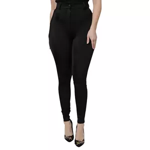 DOLCE & GABBANA Pants Black Nylon High Waist SlimFit Trouser IT46/US12/XL 900usd - Picture 1 of 9
