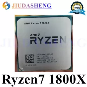 AMD Ryzen 7 1800X R7-1800X 3.6 GHz 14 nm 8-Core Socket AM4 CPU Processors 95W - Picture 1 of 1