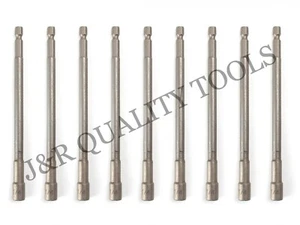 VCT 10pc 6" Long Hex Shank Quick Magnetic Nut Setter Driver 1/4"  - Picture 1 of 1