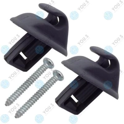2 x YOU.S Sun Visor Bracket + Screws Dark Grey for Renault Scenic i II - Image 1 of 4