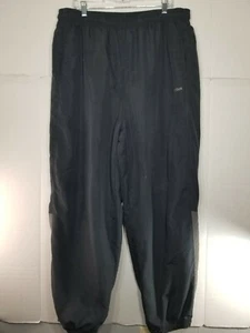 Vintage Reebok Athletic Pants Mens XL 90s Black Gym Work Out Windbreaker Vtg - Picture 1 of 5