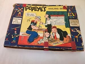 1934 Popeye Nailing Set Game Not Complete