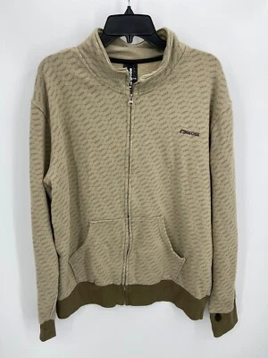 Chaqueta Globe Para Hombres XL Marrón Logo Estampado Cremallera Completa Pista Ropa Activa Atletismo Foto 1 de 4