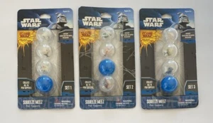 Star Wars Clone Wars Squeeze Meez Pen Toppers Set 1 2 & 3 Bulls Toy 2011 - Picture 1 of 2