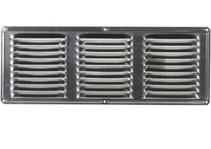 Air vent 84115 Undereave Soffit vent, Mill Finish. - (16 in L. x 6 in H.) 23 PK. - Picture 1 of 3