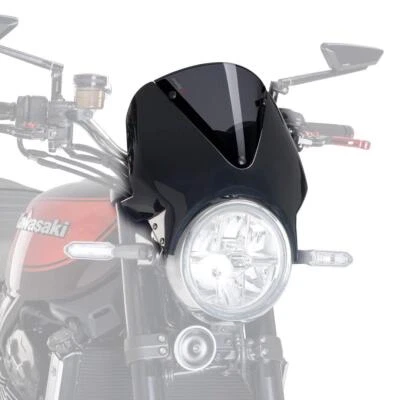 Carenado negro Puig Vision pantalla D/humo Triumph Thruxton 1200 RS 2020-2024 Foto 1 de 4