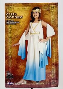 Greek Goddess Children's Halloween Costume, Includes Gown and Head Piece