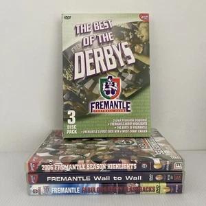 AFL Fremantle Dockers Football DVD Bundle Best Of Derbys Wall To Wall Flashbacks - Photo 1/11