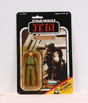 Figura Comando Rebelde Star Wars 1983 de colección - Kenner - Sin usar, en caja 65 Back-C C-8 Foto 1 de 3