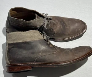 Cole Haan Chukka Botas Para Hombres 13 Benton Welt Marrón Gris Cuero Gamuza Tobillo - Imagen 1 de 12