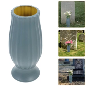 2 Stück Grabvase, Friedhof, Grabdekoration für Friedhof, Grabstein, - Bild 1 von 12