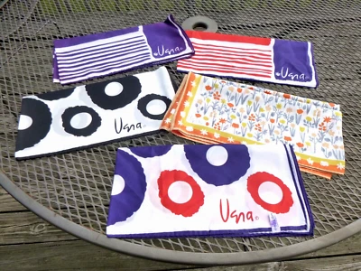 Lote de 5 bufandas de acetato Vera Neumann florales irregulares geométricos #1 de colección Foto 1 de 4