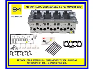 TESTATA AUDI VOLKSWAGEN 2.0 TDI 16V MOTORE BKD BLB BSY + GUARNIZIONI + BULLONI - Foto 1 di 6