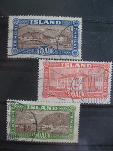 Island : Michel-Nr. 115, 116, 118, gestempelt, gute Qualität, siehe Fotos - Bild 1 von 4