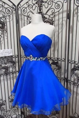 G2036A ALYCE 35576 ROYAL SZ 8 BEADED  FORMAL PARTY COCKTAIL PROM DRESS - Image 1 of 4