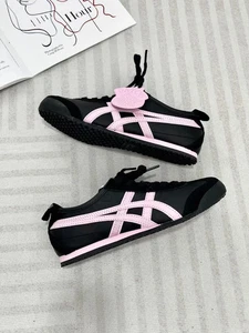 Sneakers Onitsuka Tiger Mexico66 Patou unisex nero rosa casual nuove dal Giappone - Foto 1 di 12