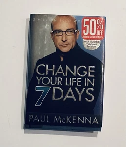PAUL McKENNA Change Your Life In 7 Days HC Book W/DVD’s - Imagen 1 de 2