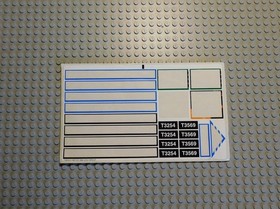 LEGO &reg; 4560stk01 set 4560 Railway Express decal sticker incomplete